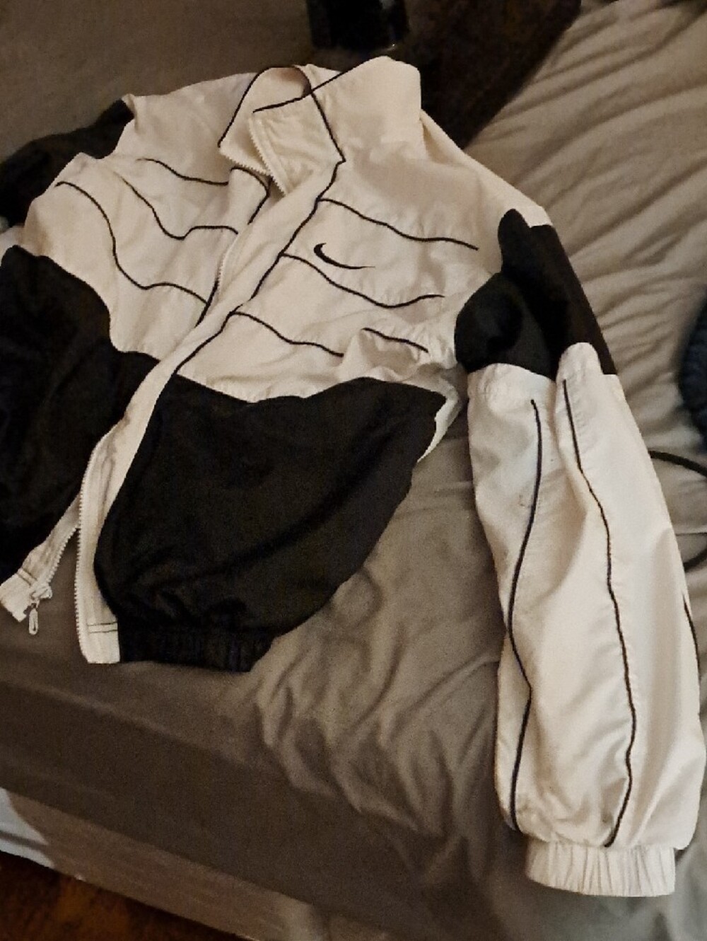 Nike Black and White Paneled Track Jacket - Picture 2 of 4